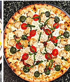 Freshly baked Italian pizza